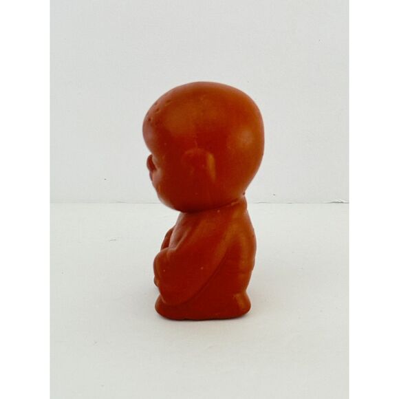 Terra Cotta Mini Oriental Shaman Figurine 3" Pottery Statuette Peening Boy - Picture 3 of 6